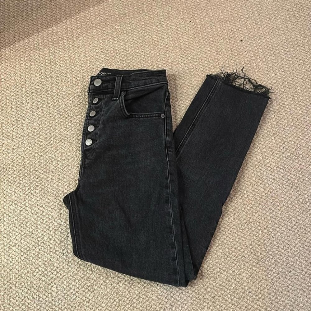 denim forum black jeans​